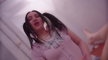 Prurient woman pegging her husband's and gets cum.