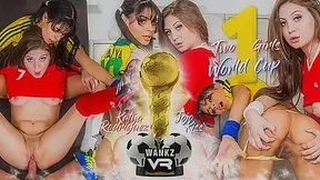 Two Chicks & One World Cup Preview - Jojo Kiss & Katya Rodriguez - WANKZVR