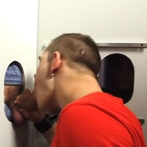 Hard session in glory holes to cum