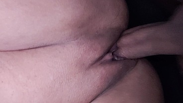 my husband let me fuck his friend in our bed while he works and is hot hearing my pussy farts while doggy fucked and creampied