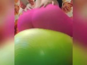 Bouncing Ass On Exercise Ball