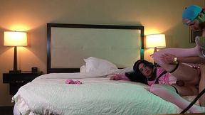 Trans Woman in Chastity Fucked