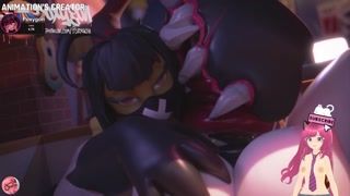Mawile from Pokemon eats busty Futanari girl's cock (Poxygon animation) - Jazziuu