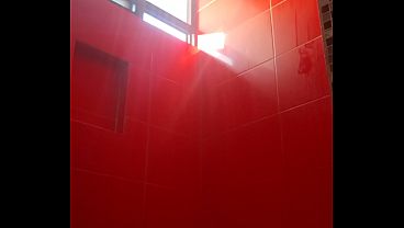 Anal play while I take a shower