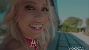 Blonde sucks cock and rides in hardcore anal action