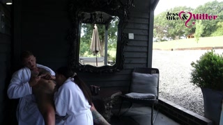 British Babe Sucks Her Mans Cock In Secret Outdoor Morning Blowjob!