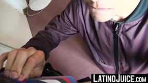 LatinoJuice.com - Cute dude Moises spread his legs and allowed me to explore his wet