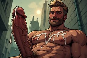 Handsome Hairy Men Erotic Art