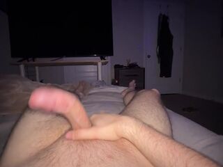 Vocal male can’t help but moan and make a mess