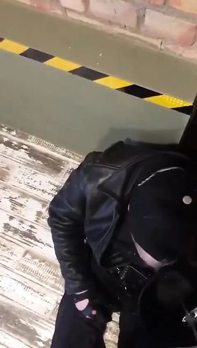 Military Man Pissing on Young Policeman in His Bunker