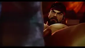 Ryu Rides Hard for a Steaming Bareback Blowjob — Monster Cream Pie Ending