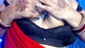 Solo Desi Nude Girl Takes Off Her Clothes And Bra While Sitting In Bed Enjoys Self Sex And Also Presses Her Boobs