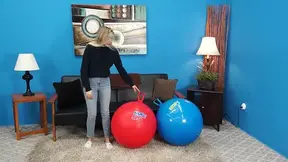 Adriana Plays on Hopper Balls Nude