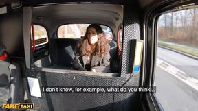 Asian gets her tights ripped & pussy fucked by Italian cabbie