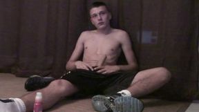 3 straight boy sneakers masturbation in jogging fetish