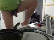 pee in the kitchen on my dishes