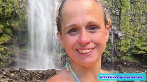 Sfw Road Trip to Hana for Suzy Wylde in Waimoku Falls, Maui