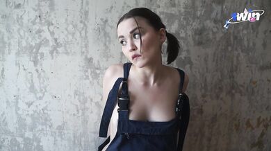 Her beautiful breasts were exposed and saved her from being fired. Cum on Alex's face