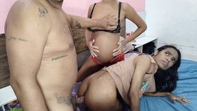 mulher de verdade ajuda o marido no trabalho.