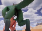 Lizard Kerpali dicks down elf (Corbac POV + xrays)