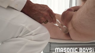 MasonicBoys Suited DILF seduces cute obedient twink