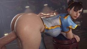 Chun-Li Just Loves Big Dick from Behind