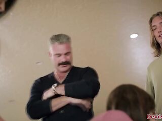 mother I'd like to fuck Reagan Foxx dragged her stepdaughter Rissa May into a family taboo.Her spouse is banging her stepdaughter whilst that babe gets drilled by her stepson