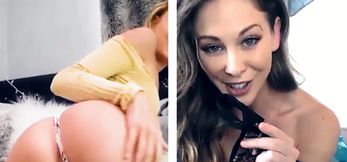 Cherie DeVille and Emma Hix have naughty fun on vi