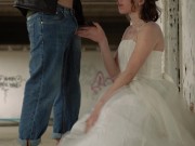 get huge facial from stranger during my wedding - little arden