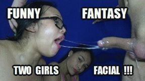 BLOWJOB SPIT FETISH GLASSES HCA17H SECRETARIES FANTASY REAL SISTERS + FACIAL + CUM LICKING + CUM SWALLOWING SARAI PUCCA HD MP4