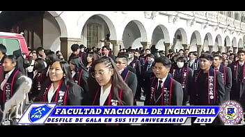 117 ANIVERSARIO FACULTAD NACIONAL DE INGENIERIA - DESFILE DE GALA ,  3 de Julio Salud