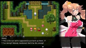 Gehenna [ FUTANARI HENTAI Game ] Ep.5 heroine teleported while masturbating on the desk corner !