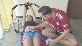 "Lulio Plays with Michelle's Belly Button"