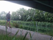 In Hot Pants am Stichkanal 1 ** NylonFace **