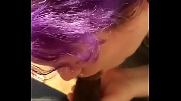 BBW Goth Worships &amp_ Blows BBC