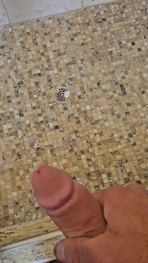 Cumming in shower