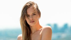 Sensual teen in black lingerie Jillian Janson adores morning sex