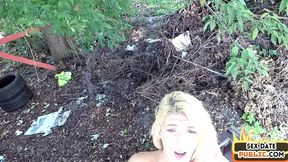 Real tinder date fucked outdoor