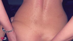 Horny Blonde Slut Gets Her Ass Fucked in the Thunderstorm!!