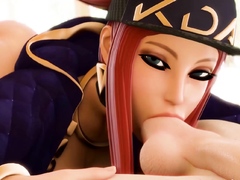 League of Legends 3D Akali Compilation Scenes