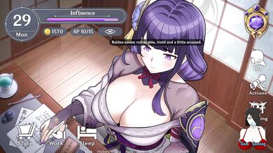 Raiden Shogun takes the training she deserves in Genshin Impact hentai