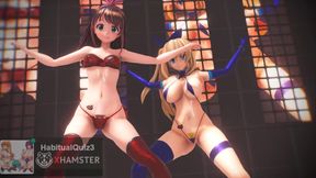 mmd r18 sex dance Kizuna AI &amp; Mirai Akari FUCK ME Bad dragon dildo chaturbate sex games hentau mollyflwers