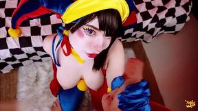 Sexy Clown banged till massive load inside her shaved pussy - Amateur Porn