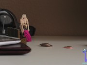 Your Tiny Shrunken Wife Encourages You to Jerk and Cum All On Her Tiny Body