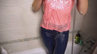 Wet Jeans Fetish Ass Worship