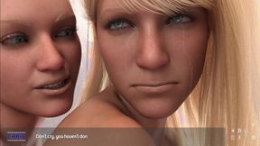 Confused trans angel gets choked on big tits and ass
