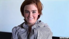 Perky redhead amateur Jodi Taylor gets ass plowed in hardcore anal scene