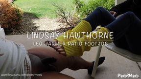 Lindsay Hawthorne Leg Warmer Patio Footjob