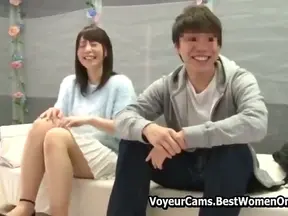 Passionate Japanese Pair Shares Hot Sex by Window-pane