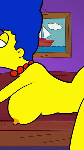 Jaw-dropping moment from &quot;Marge Simspson is unfaithful to her husband with Carl&quot;